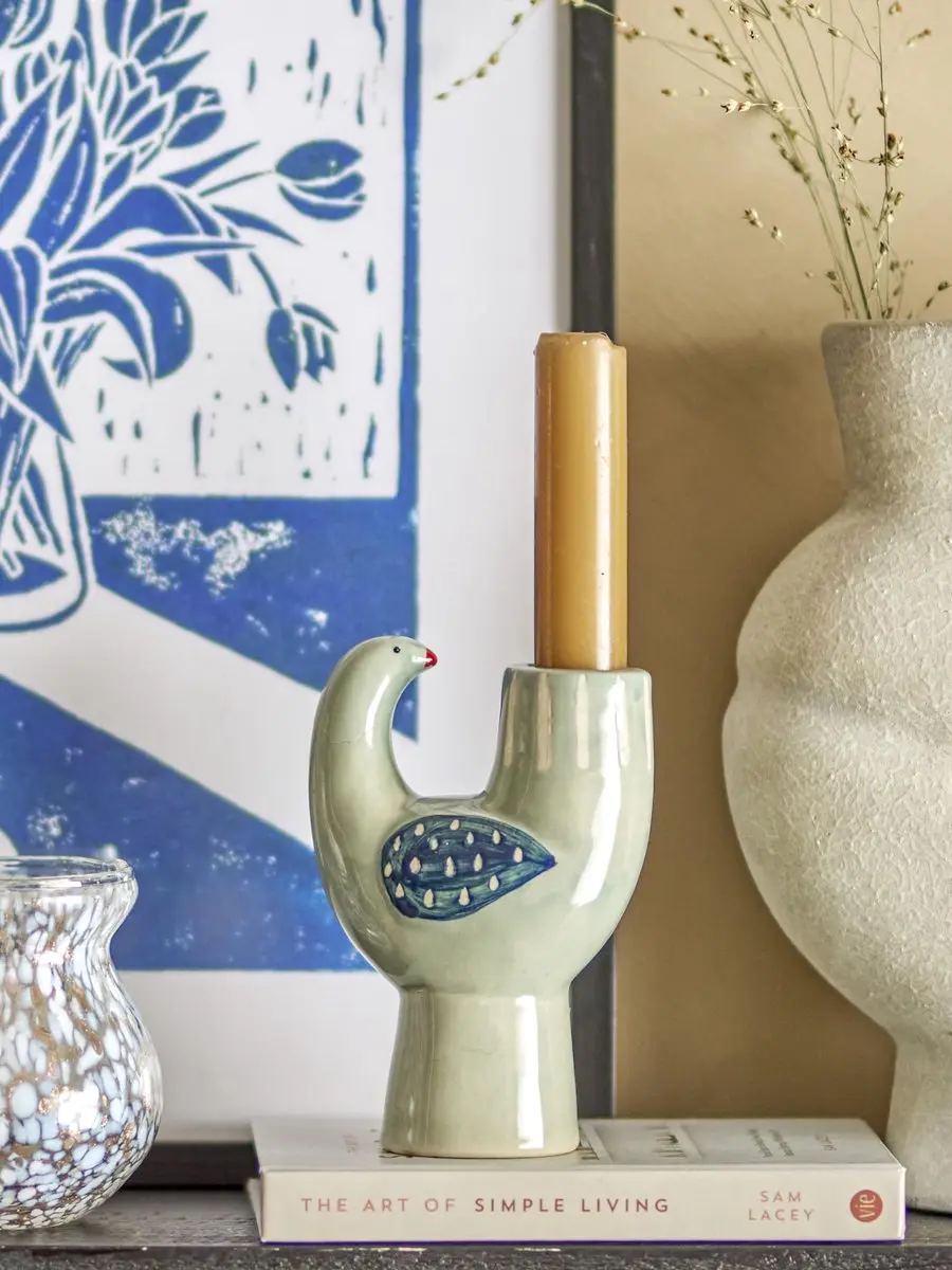 Bloomingville Trudy Kaarshouder - Blauw - afbeelding 5 van 5
