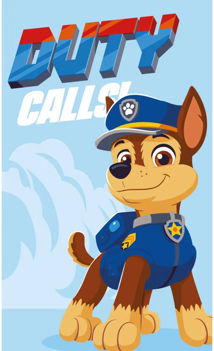 Paw Patrol Duty roept handdoek, gezichtshanddoek, handdoek 30x50 cm