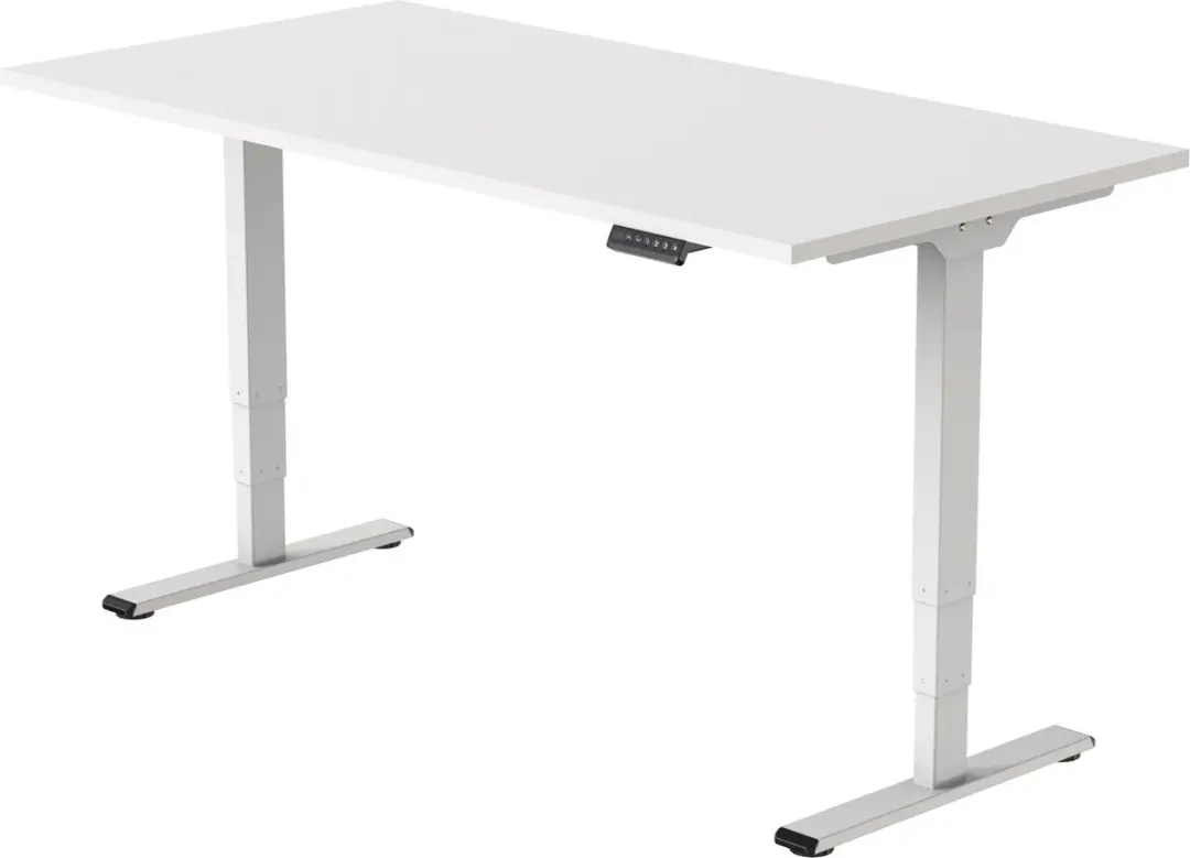 OrangeLabel zit/sta bureau Eco frame wit maat 140x80. Voldoet aan de NEN EN 527.