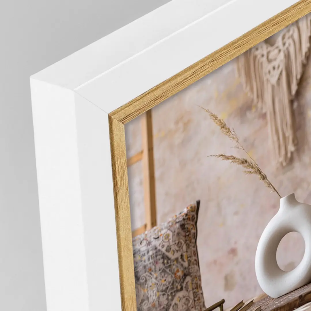 Zep Ayas 2L Fotolijst Duo 13x18cm Wit/Bruin - afbeelding 2 van 4
