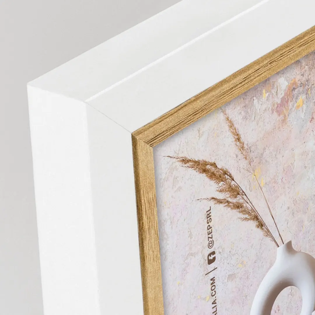 Zep Ayas 2H Duo Fotolijst 13x18cm Wit/Bruin - afbeelding 3 van 5