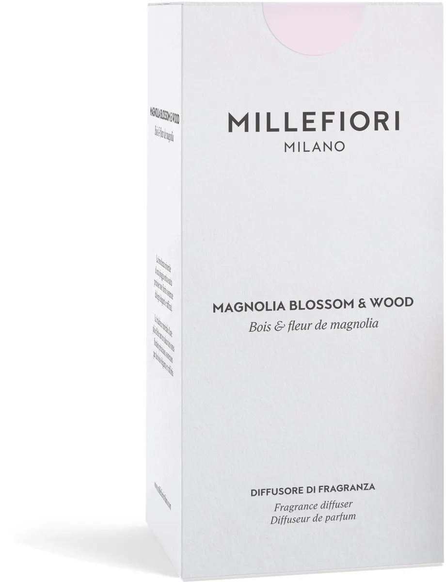 Millefiori Milano Magnolia Blossom & Wood Geurstokjes 250ml - Roze - afbeelding 3 van 4