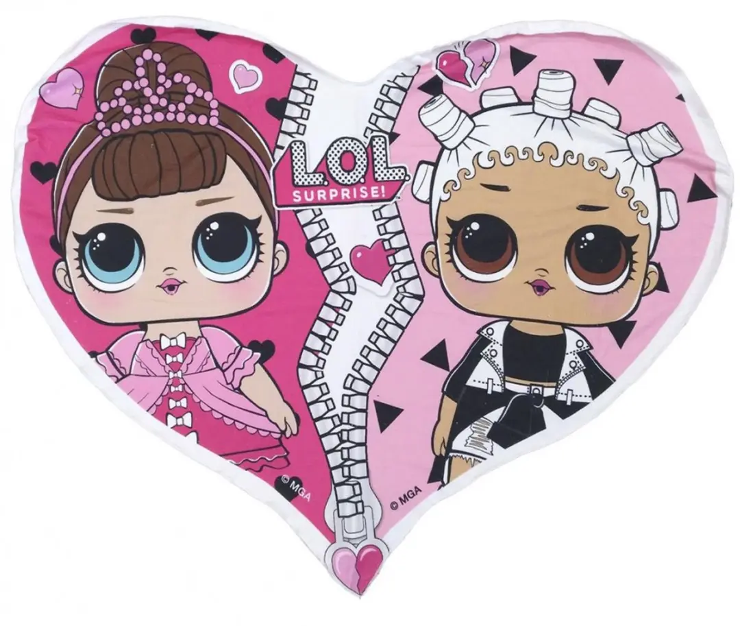 Strandlaken L.O.L. Surprise hart Badhanddoek