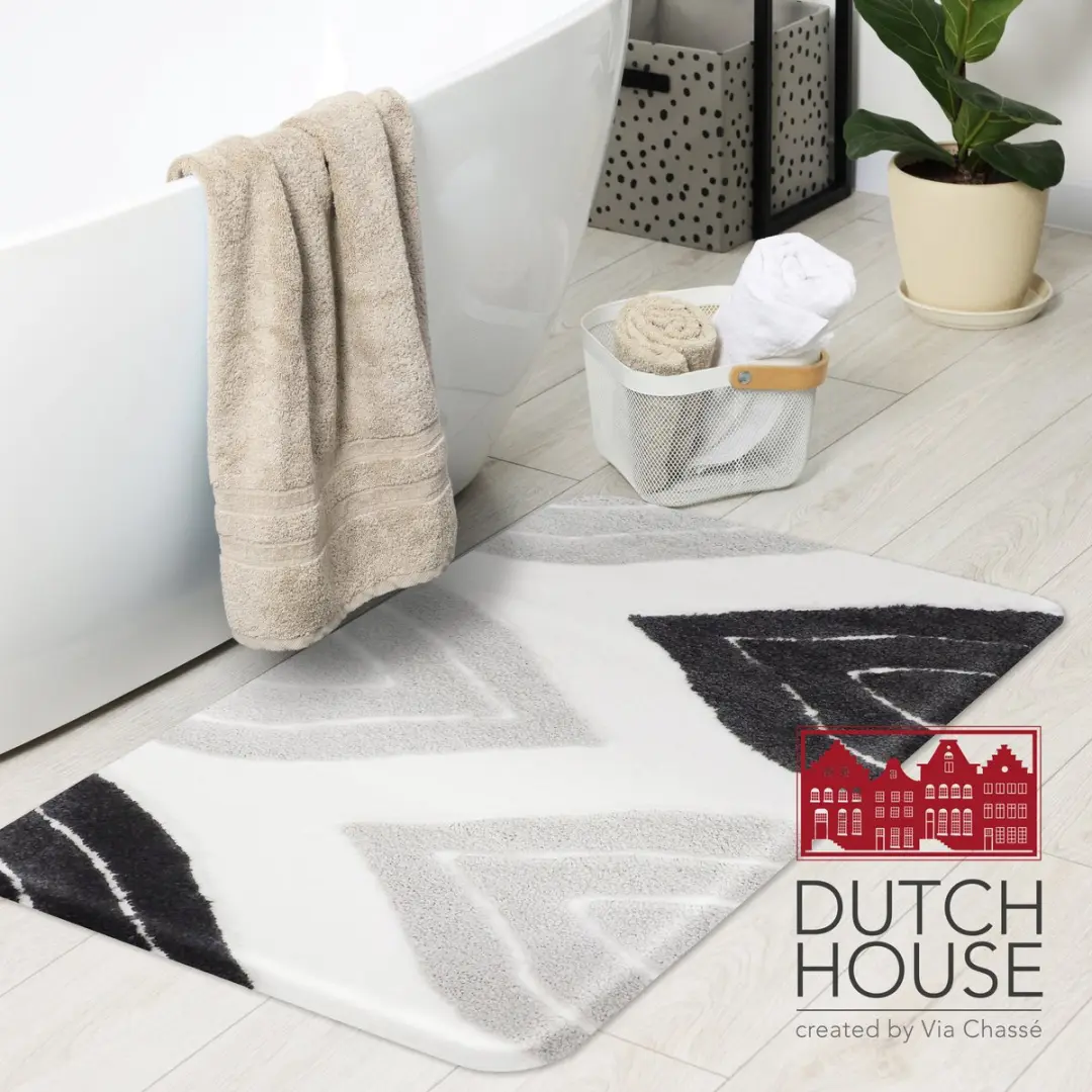 Dutch House Bidetmat Paris 60x60cm Grijs - afbeelding 3 van 3