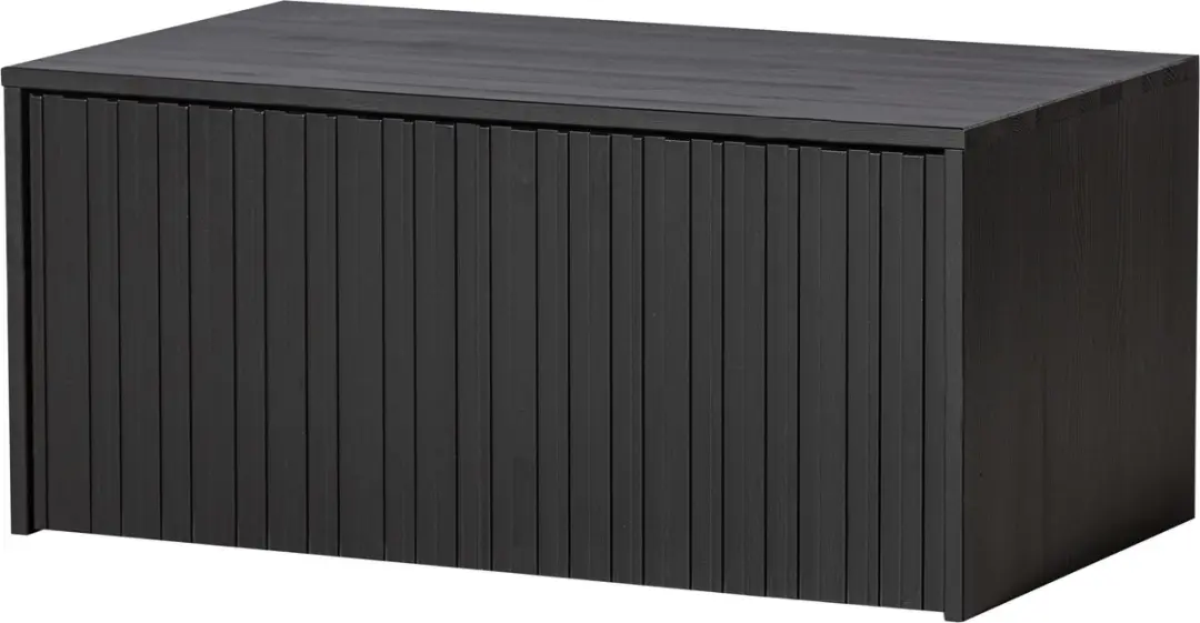 WOOOD New Gravure Kistbank Zwart 40x88x50