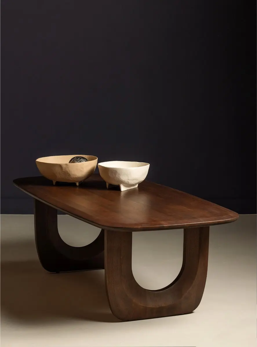 WOOOD Frequent Salontafel 120x40cm Walnoot - afbeelding 2 van 6