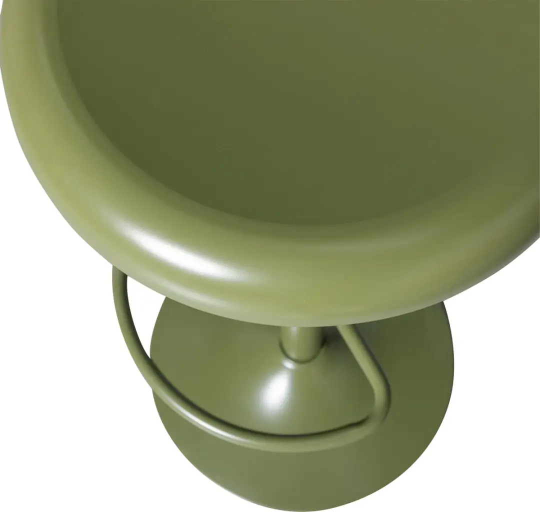 WOOOD Isaac Barkruk Warmgroen 81x39x39 - afbeelding 3 van 6