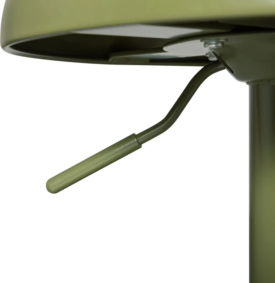 WOOOD Isaac Barkruk Warmgroen 81x39x39 - afbeelding 6 van 6