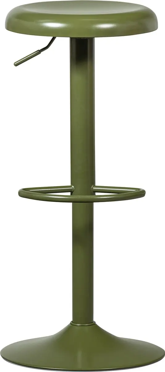 WOOOD Isaac Barkruk Warmgroen 81x39x39 - afbeelding 5 van 6