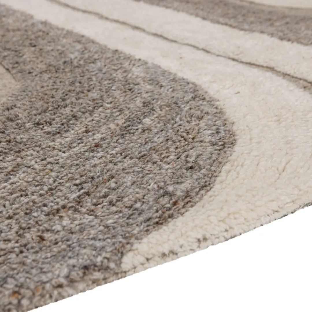 WOOOD Moro Vloerkleed 170x240cm - Lichtgrijs - afbeelding 2 van 6