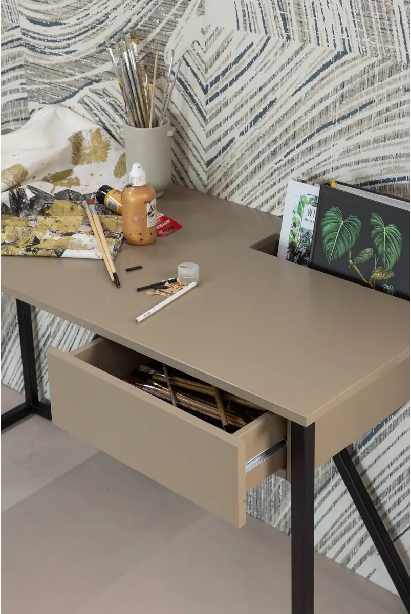 WOOOD New Julius Bureau Mud - 75x126x53cm - afbeelding 4 van 6