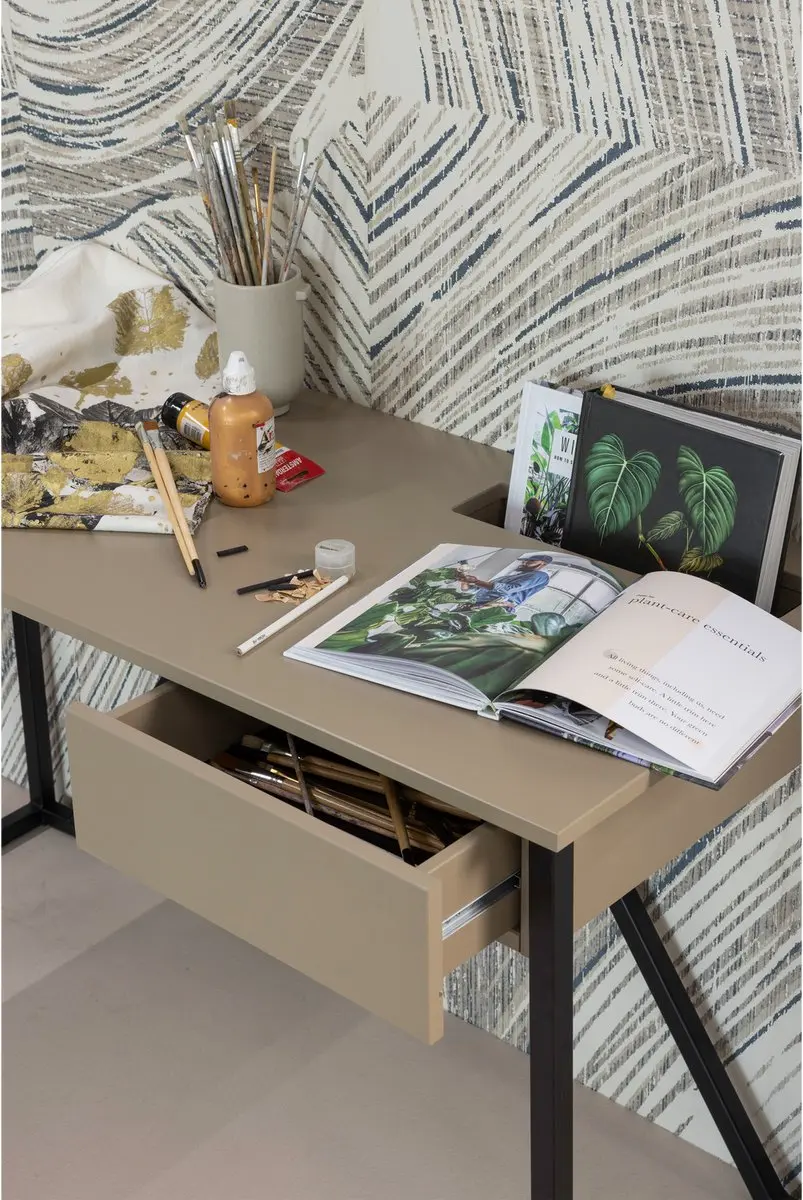 WOOOD New Julius Bureau Mud - 75x126x53cm - afbeelding 5 van 6