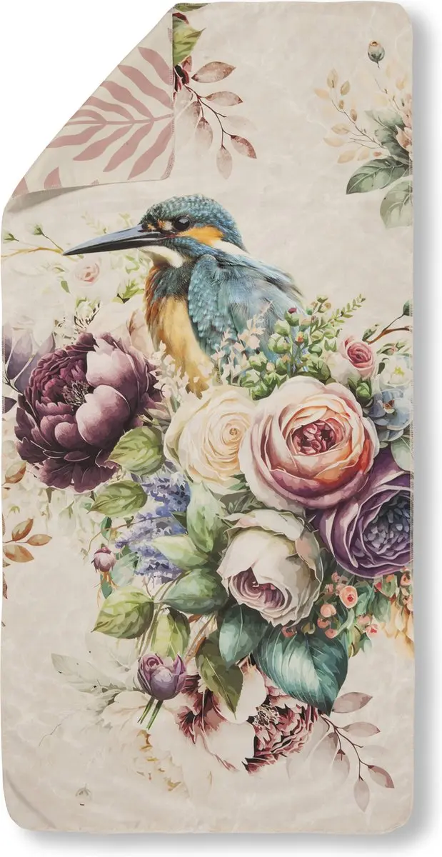 HIP Sporthanddoek "bloemen en vogels"