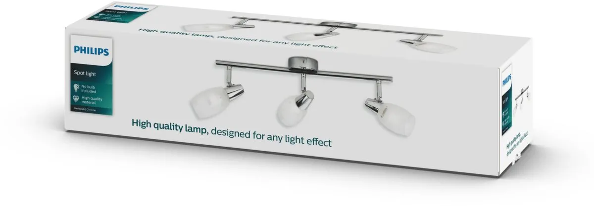 Philips Essentials 5028311E7 Oppervlakspot E14 - 3 Stuks - Chroom