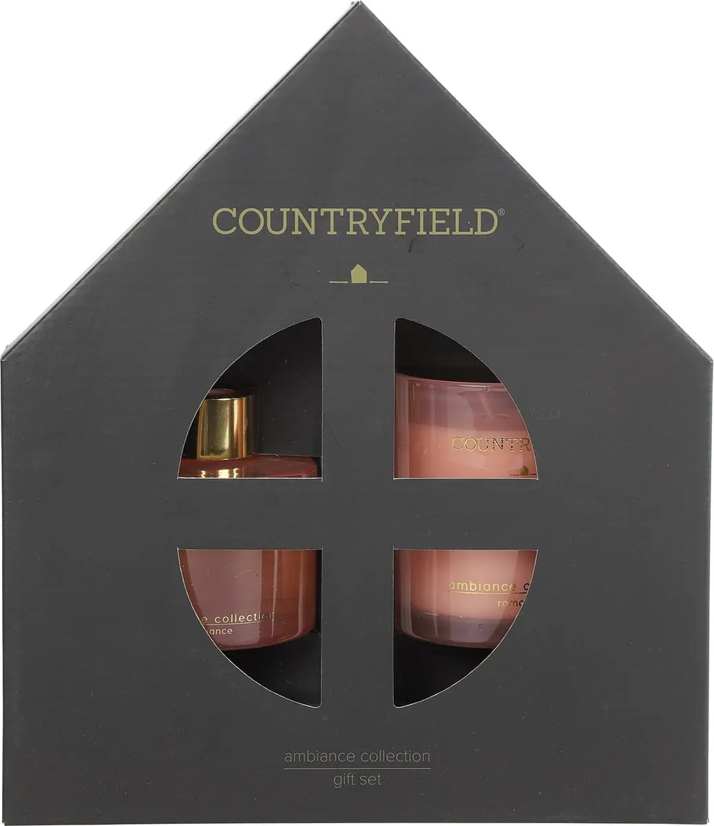 Countryfield Giftset (geurstokjes & geurkaars) Romance