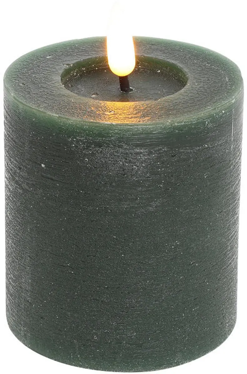 Countryfield LED stompkaars speelgoed rustiek 7,5x8cm donker groen decoratie.