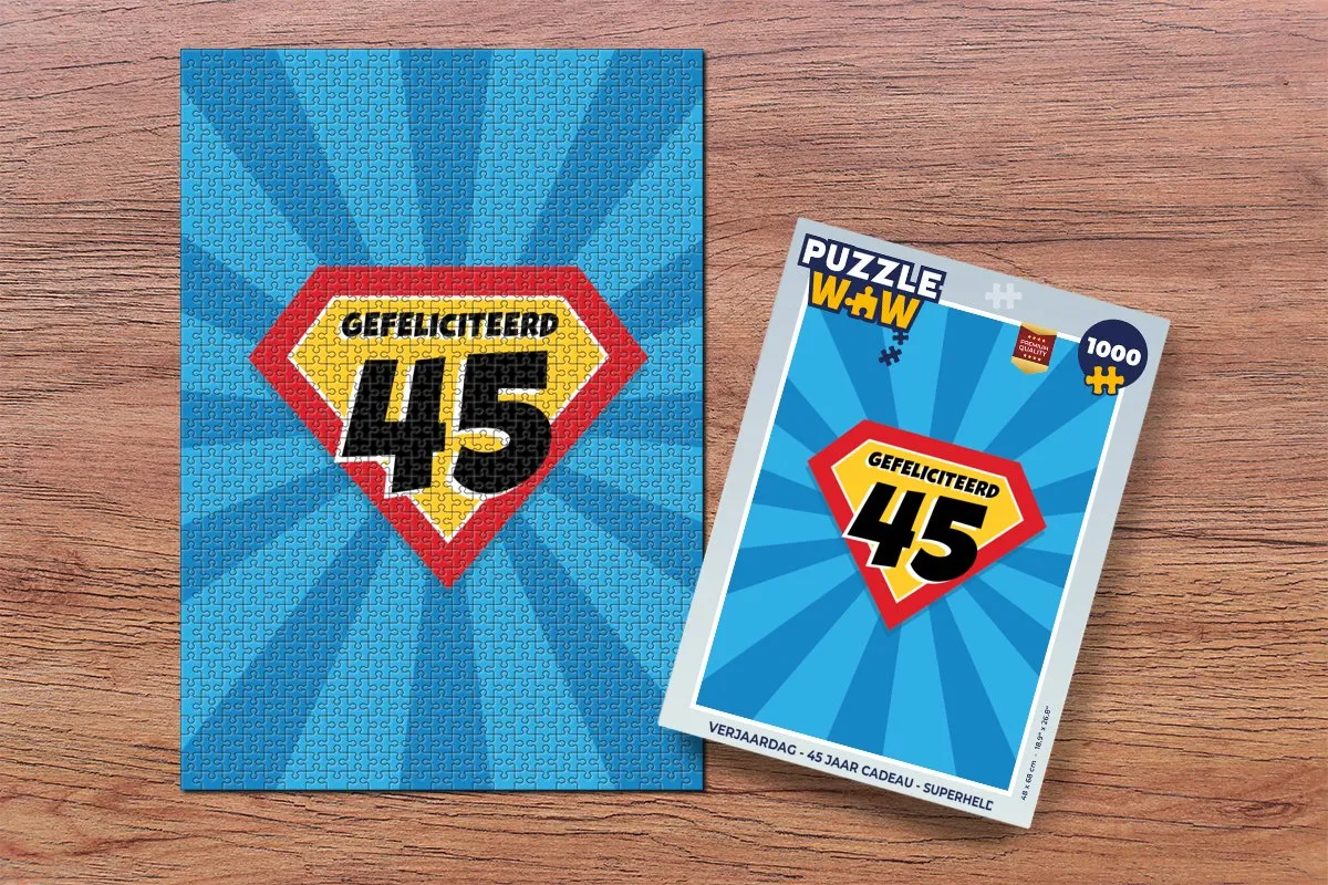 PuzzleWow Superheld Legpuzzel 1000 Stuks - Multicolor