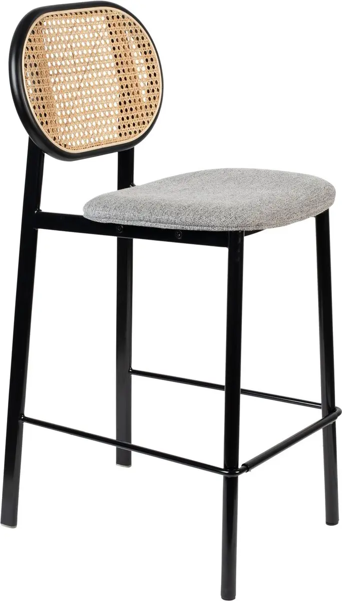 Zuiver Spike Barkruk 64,5cm Naturel/Grijs