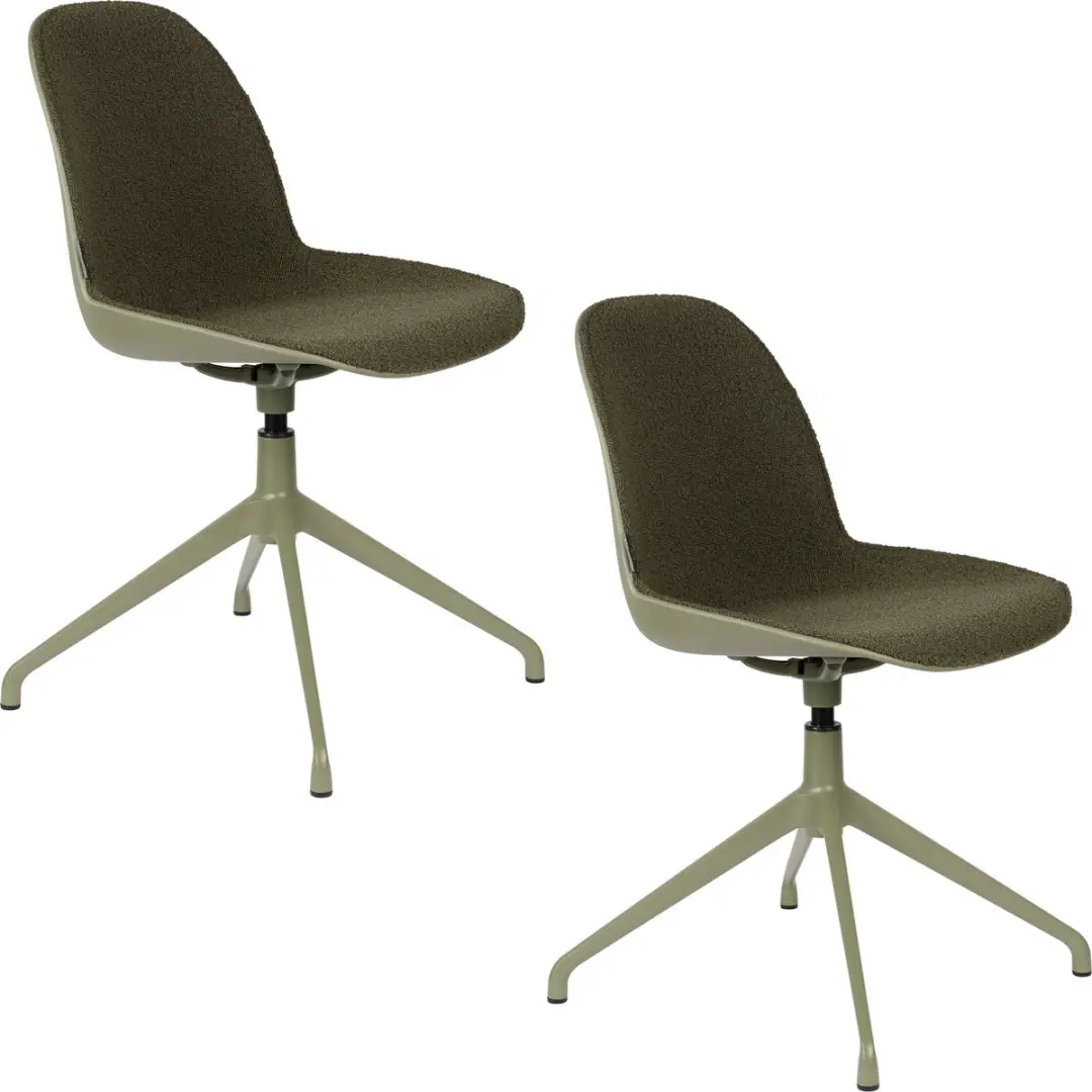 Zuiver Albert Kuip Swivel Eetkamerstoelen Groen