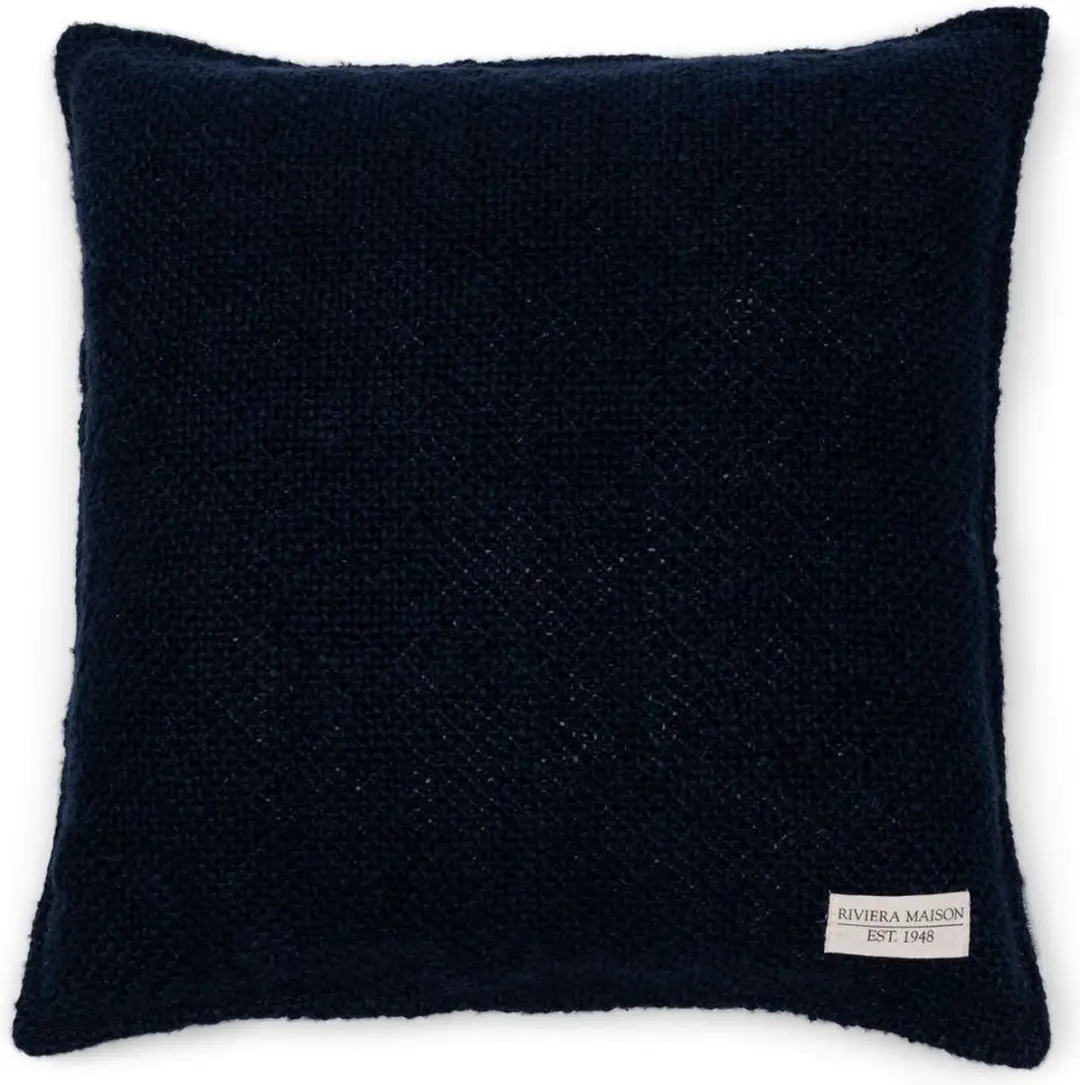 Riviera Maison Rough Linen Pillow Cover blue