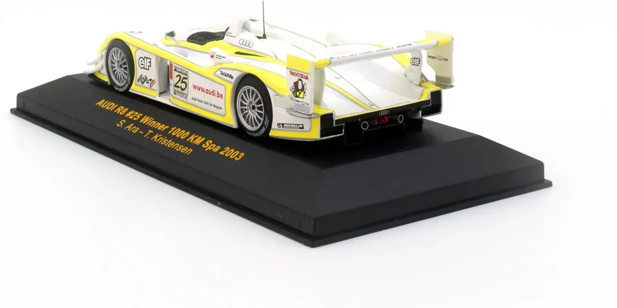 Audi R8 #25 Winner 1000 KM Spa 2003 IXO Models - 1:43 - Multicolor