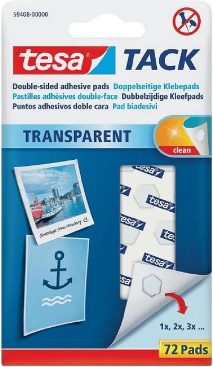 Tesa Tack plakrondjes/pads