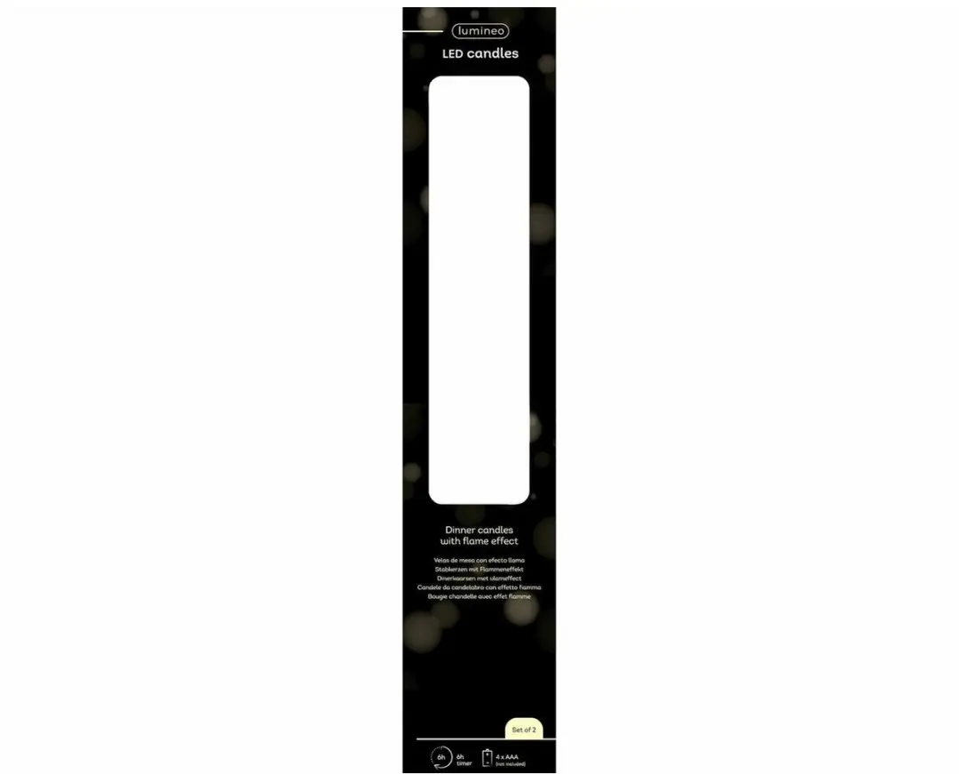 Lumineo LED Dinerkaars Ø2,2x24,5cm - Multicolor - afbeelding 3 van 6