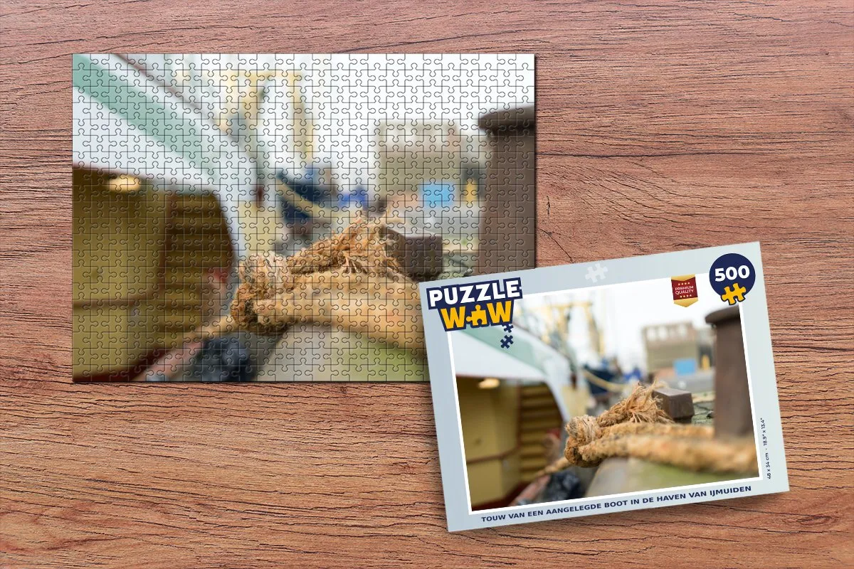 PuzzleWow Haven van IJmuiden Legpuzzel 500 Stuks - Multicolor