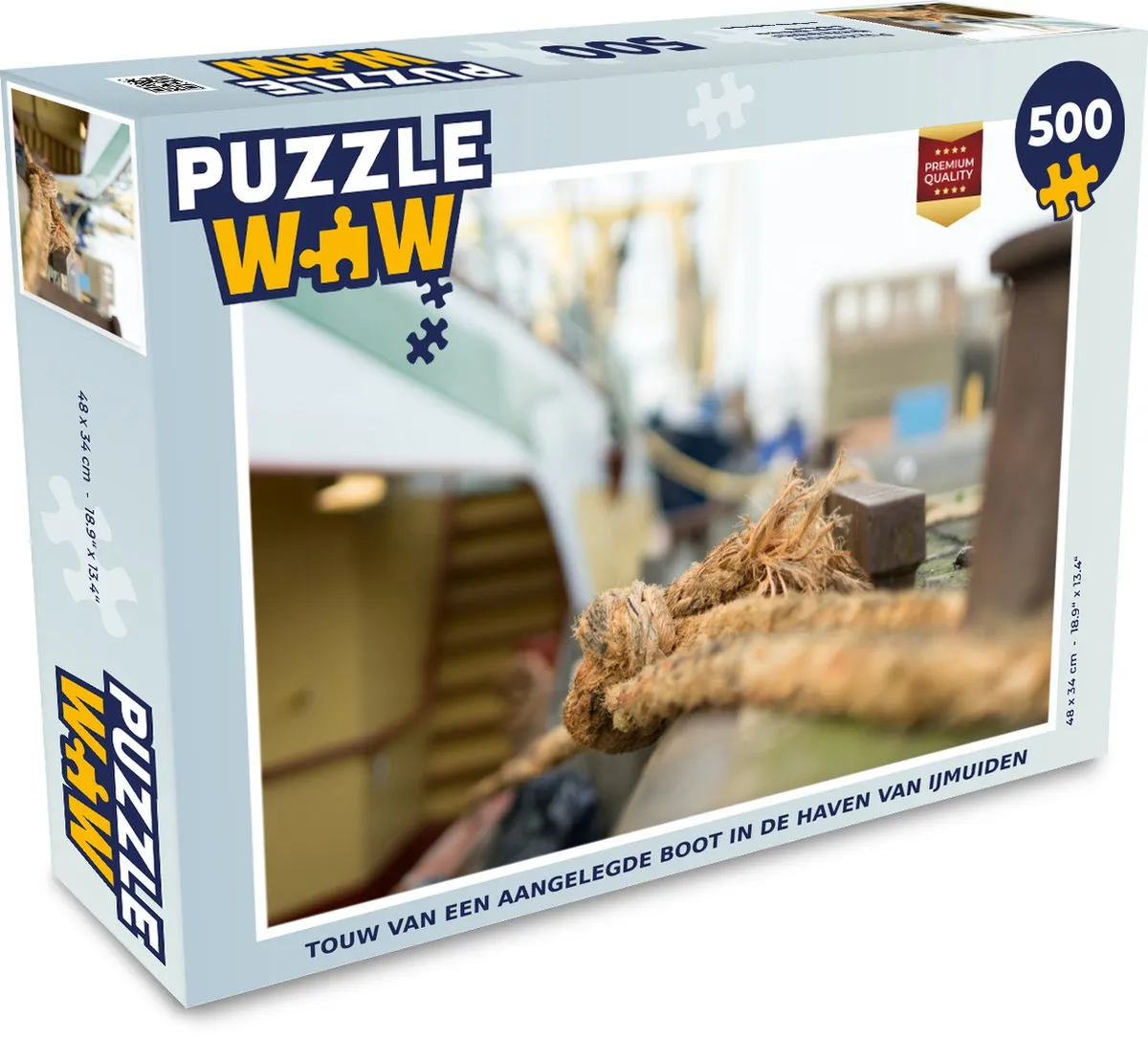 PuzzleWow Haven van IJmuiden Legpuzzel 500 Stuks