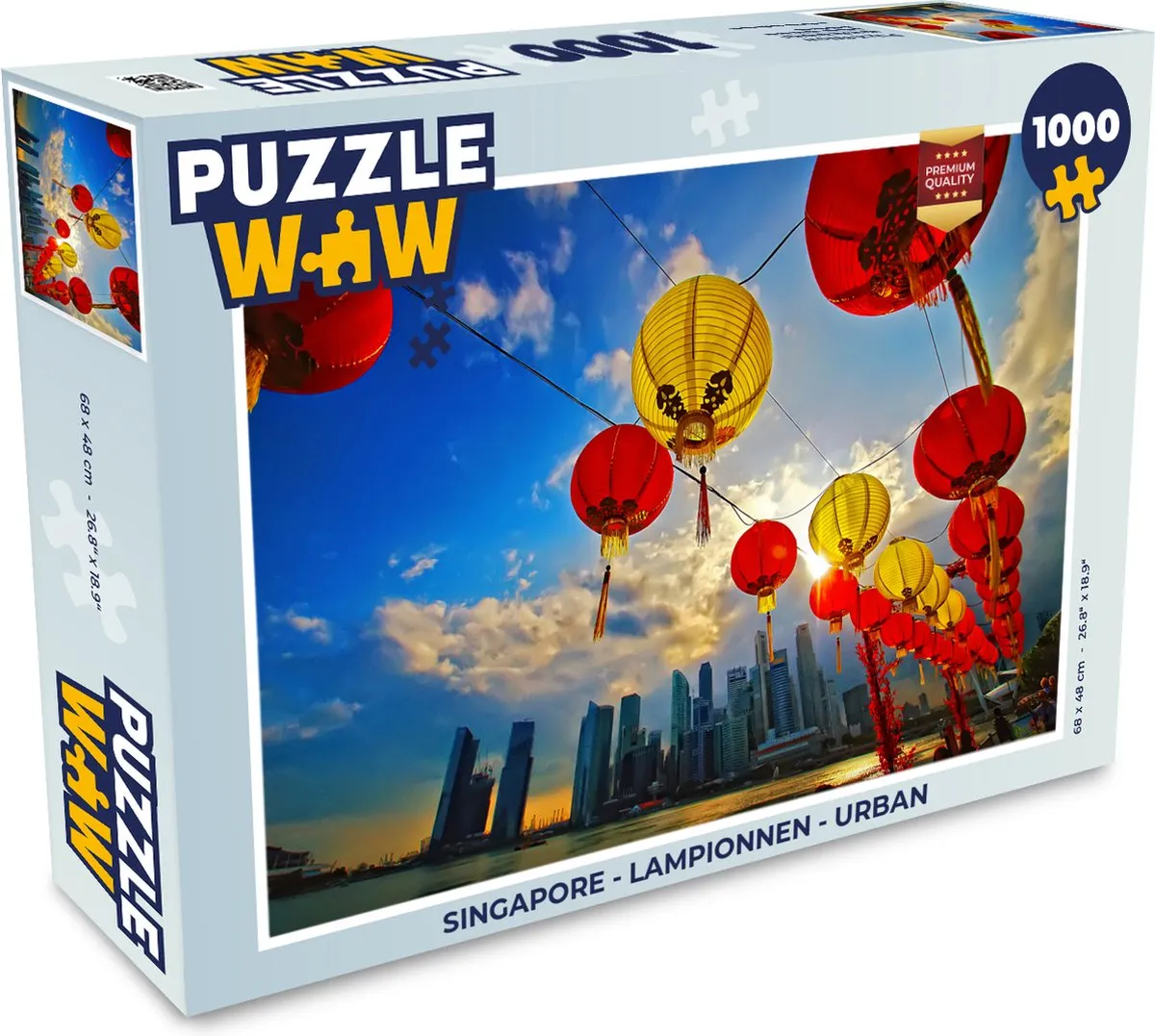 PuzzleWow Singapore Urban Legpuzzel 1000 Stuks