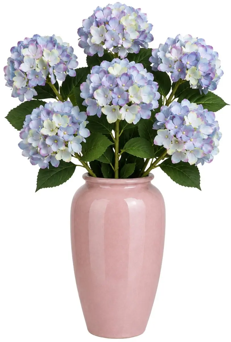 Bellatio Design Kunstbloem Hortensia tak