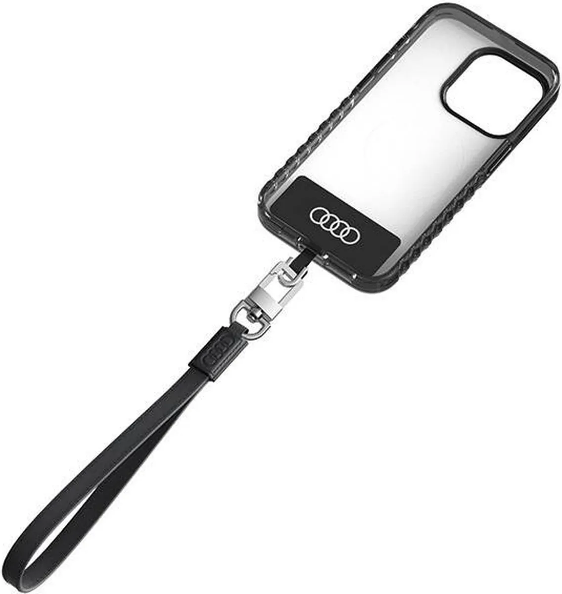 Audi Universele Telefoonkoord Polsstrap - Zwart - afbeelding 3 van 6