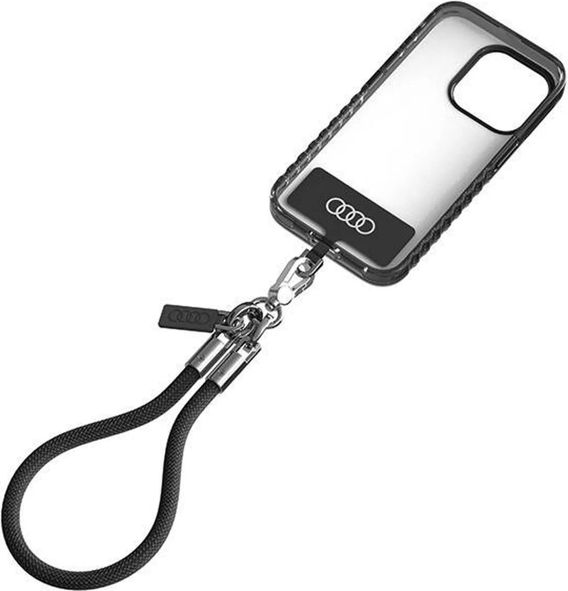 Audi Universele Telefoonkoord Polsstrap - Zwart - afbeelding 4 van 6