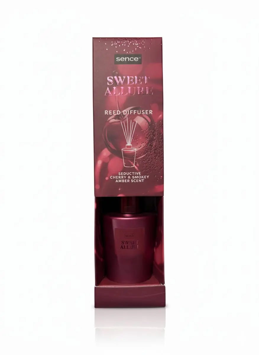 Sence Reed Diffuser Night Luxe – Cherry & Smokey Amber – Geurstokjes 100 ml – Luxe Huisgeur & Home Fragrance