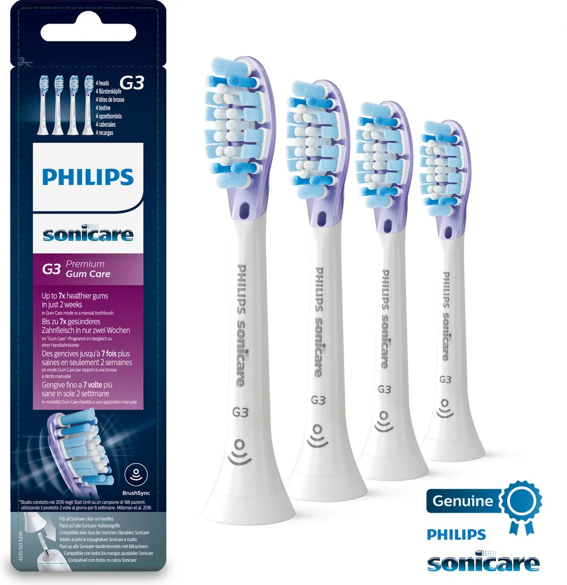 Philips Sonicare Premium GumCare HX9054/17 Opzetborstels - 4 Stuks