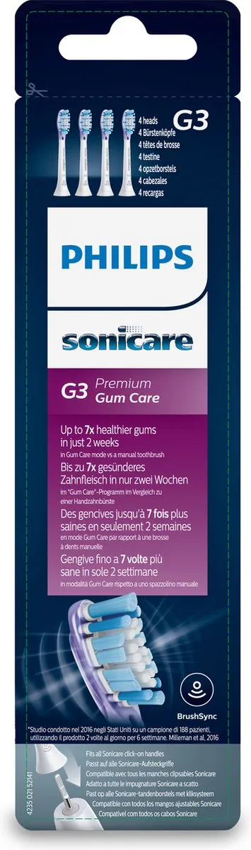 Philips Sonicare Premium GumCare HX9054/17 Opzetborstels - 4 Stuks