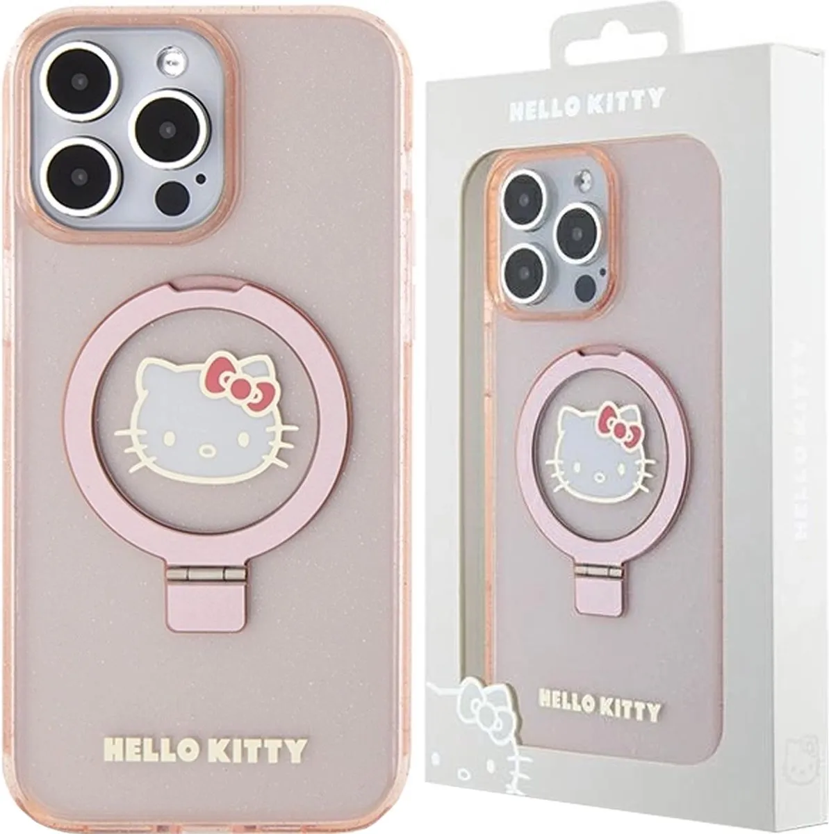 Hello Kitty MagSafe Ringstandaard Glitter Logo