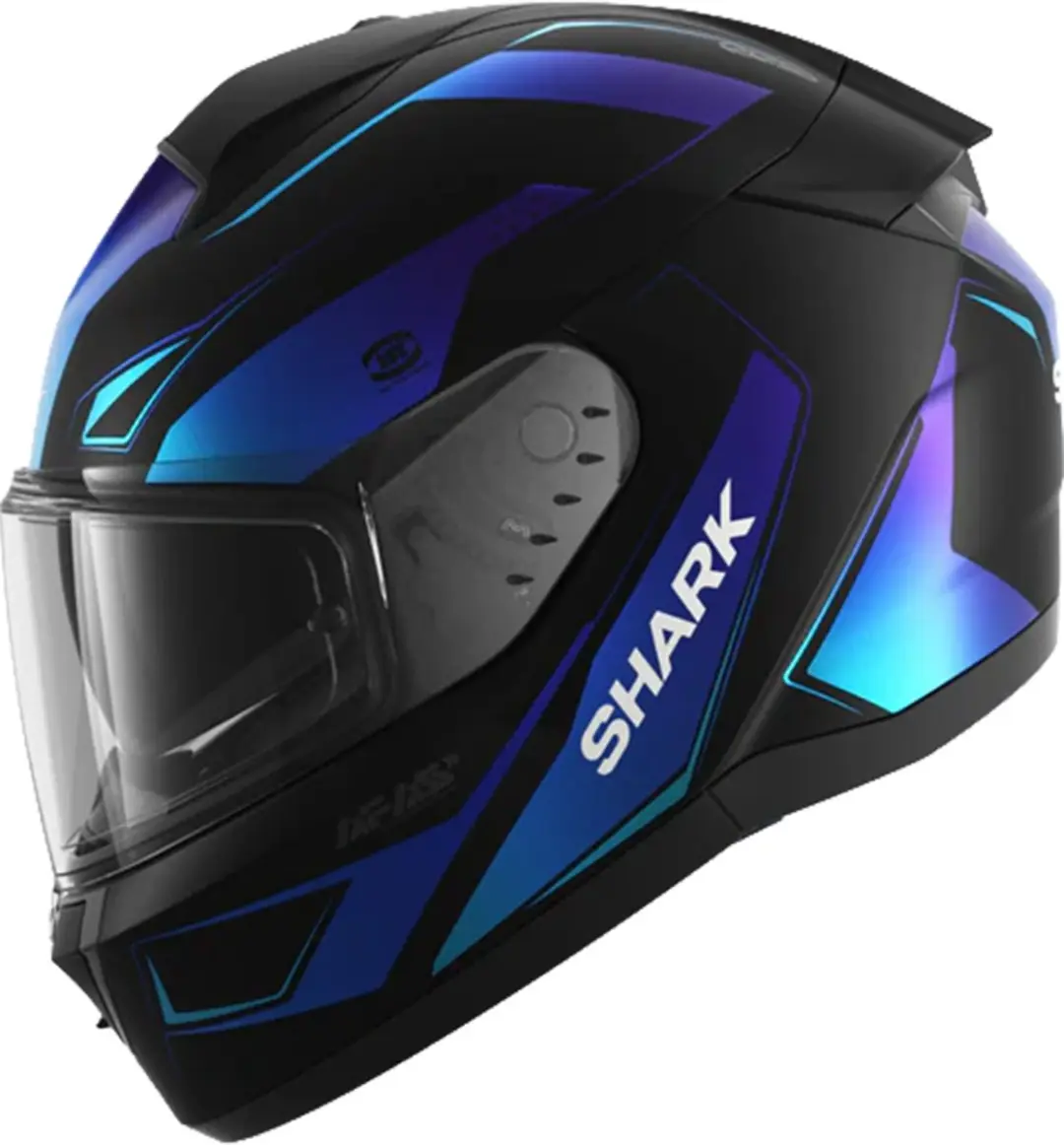 Shark Ridill 2 Mekarium Mat Helm - XS - Zwart/blauw/paars - afbeelding 6 van 6