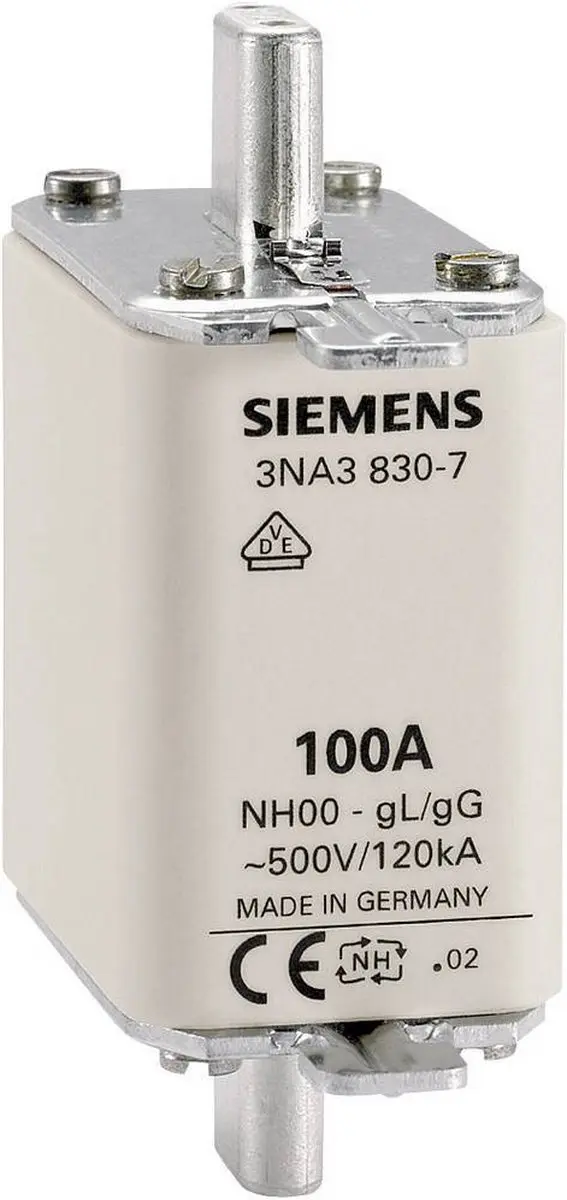Siemens 3NA3820 NH-zekering 50A - 3 Stuks - afbeelding 4 van 6
