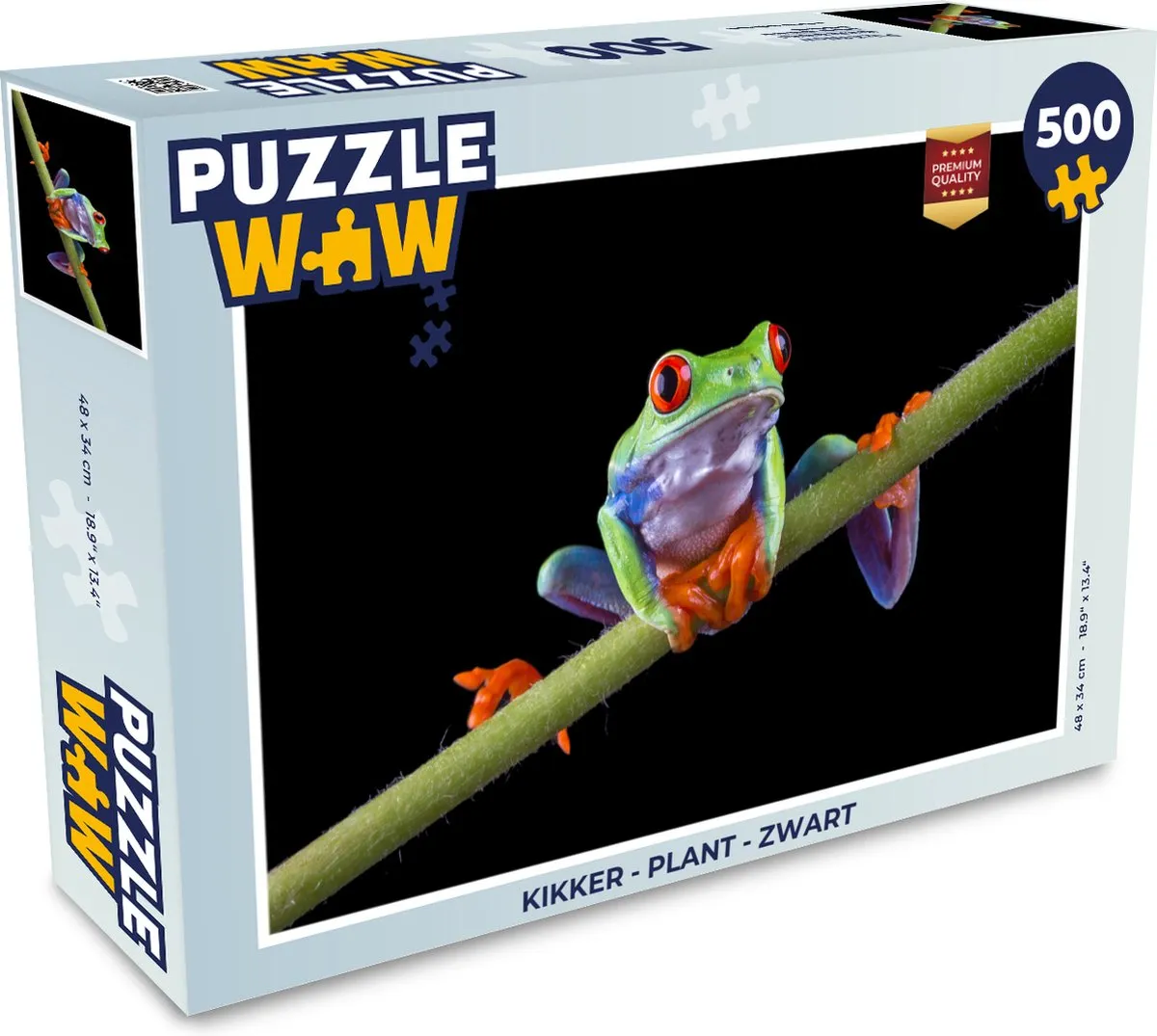 PuzzleWow Kikker Plant Legpuzzel 500 Stuks
