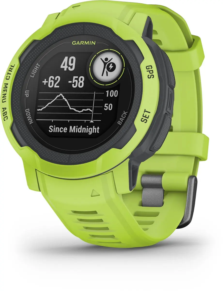 Garmin Instinct 2 Smartwatch 45mm - Electric Lime - afbeelding 2 van 6