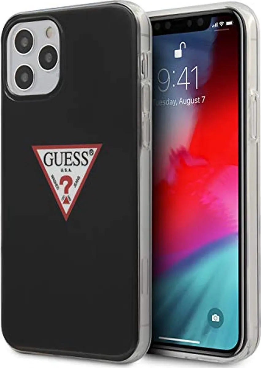 Guess Triangle Collection Hoesje iPhone 12/12 Pro - Zwart - afbeelding 4 van 4