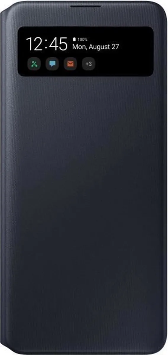 Samsung S View Wallet Hoesje A71 - Zwart - EF-EA715PBEGEU