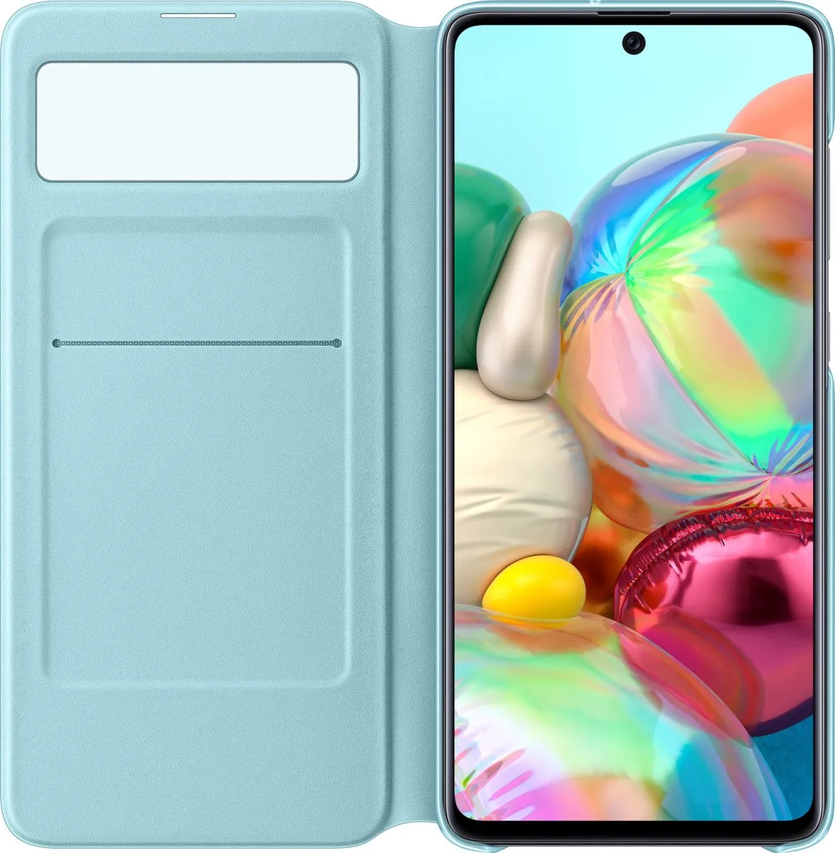 Samsung S View Wallet Hoesje A71 - Zwart - EF-EA715PBEGEU