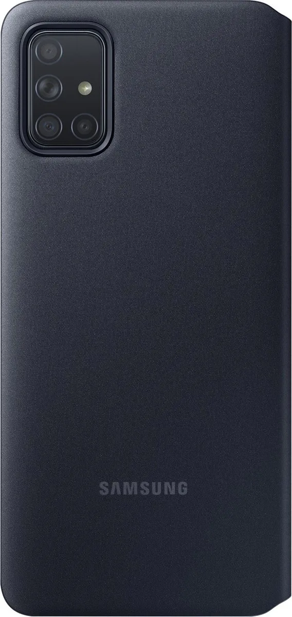 Samsung S View Wallet Hoesje A71 - Zwart - EF-EA715PBEGEU
