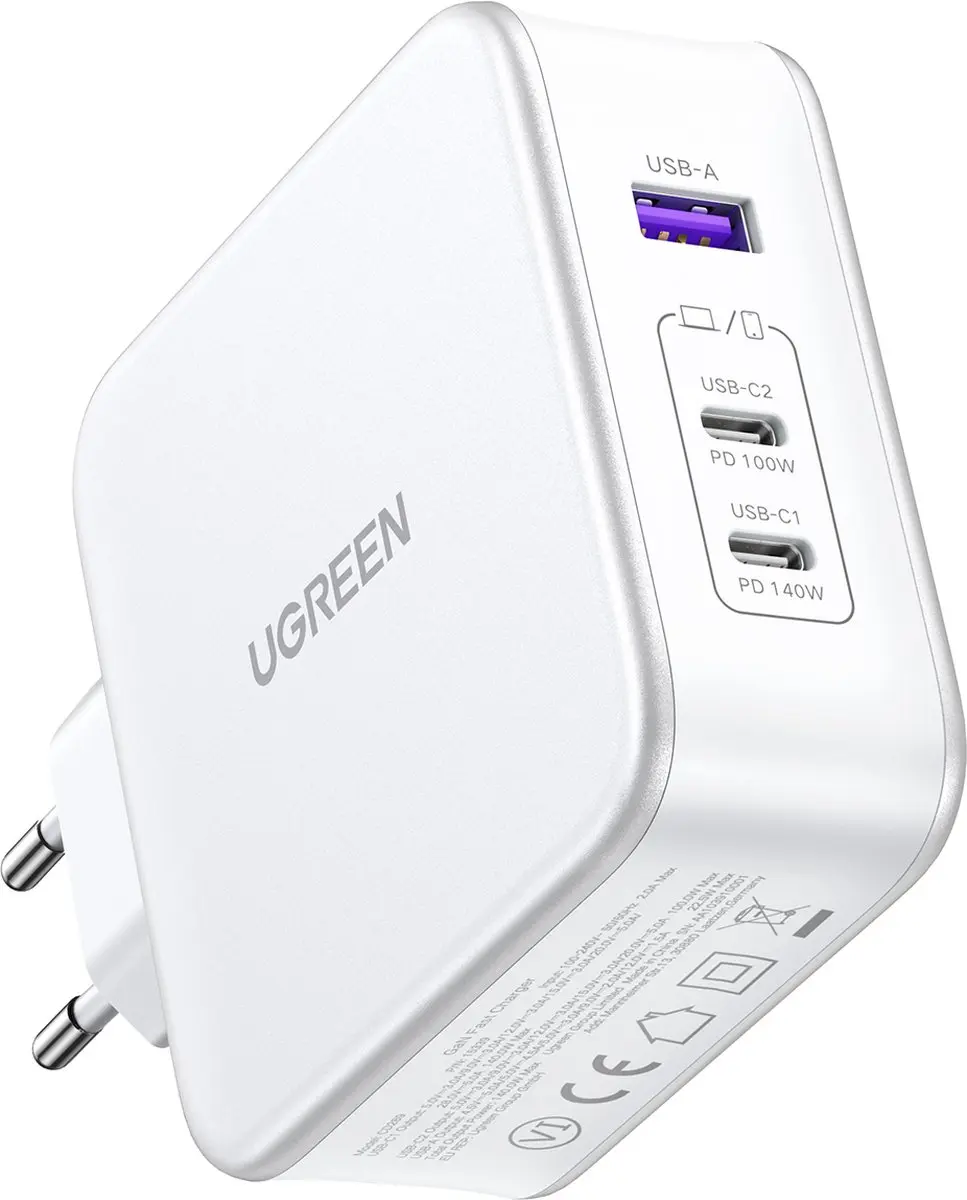 Ugreen Nexode CD289 140W USB-lader - Wit - afbeelding 5 van 6