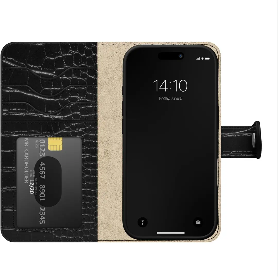 iDeal of Sweden Magnet Wallet+ Bookcase iPhone 18/17 Pro - Zwart - afbeelding 4 van 5