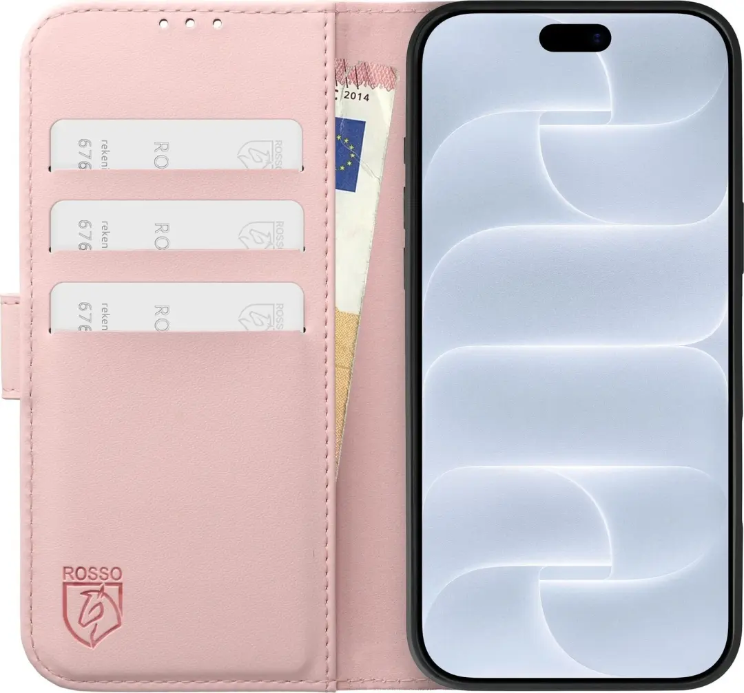 Rosso Element Modern iPhone 18 Pro Max Hoesje Roze - afbeelding 3 van 6