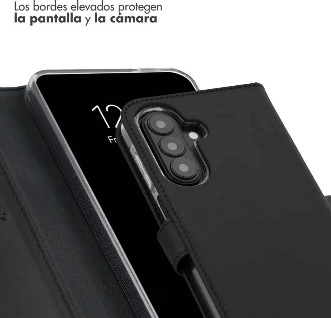 Selencia Bookcase Hoesje - Samsung Galaxy A27 - Zwart - afbeelding 4 van 5