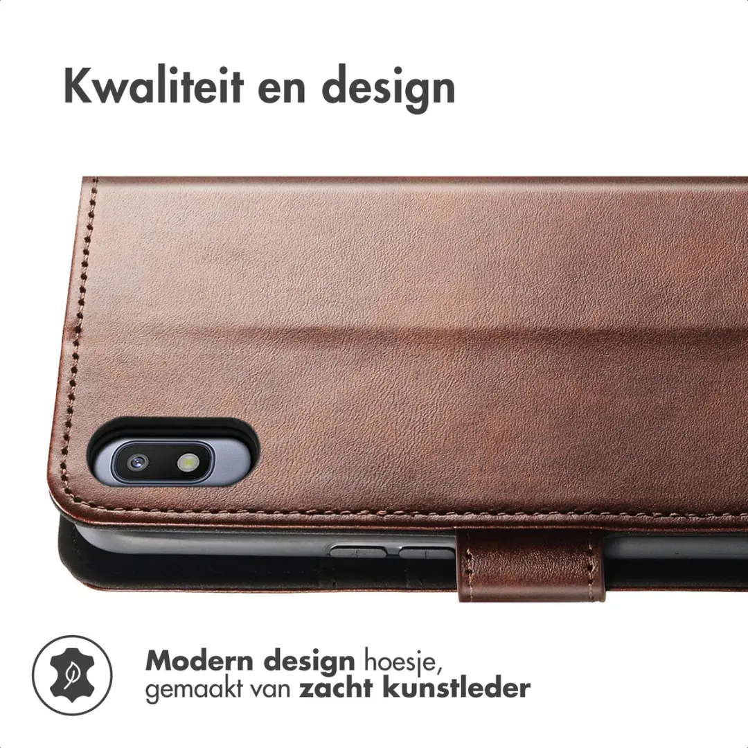 Imoshion Luxe Bookcase Hoesje - Samsung Galaxy A10 - Donkerbruin - afbeelding 4 van 6